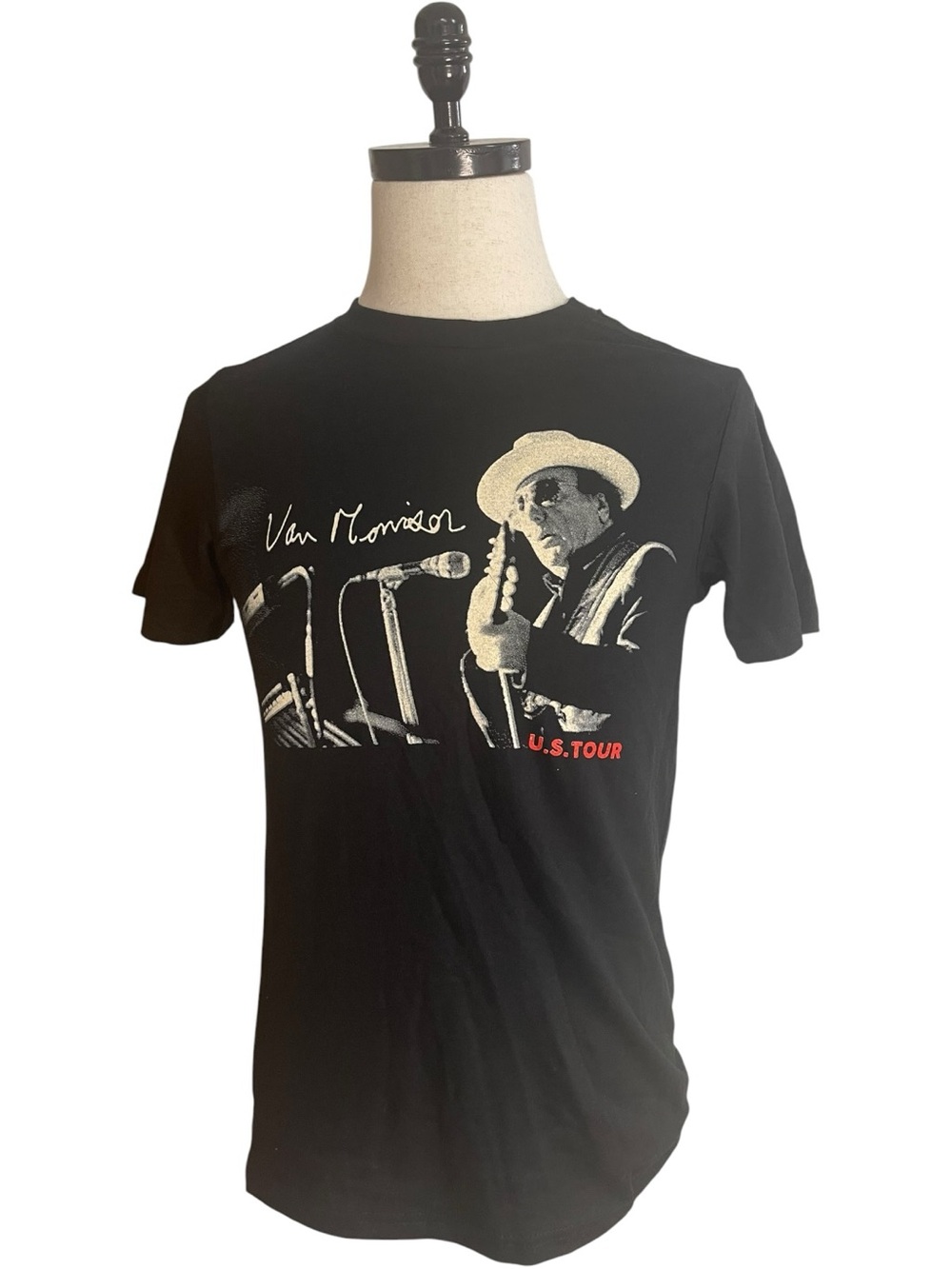 Van Morrison U.S. Tour 2023 Graphic Concert T-Shirt Black
